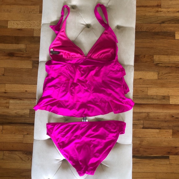 Reaction Kenneth Cole Ruffle Tankini - Picture 3 of 4